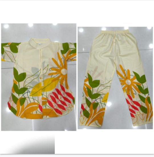 Beautiful Heavy Jaipuri Printed Cotton Fabric CORD-SET