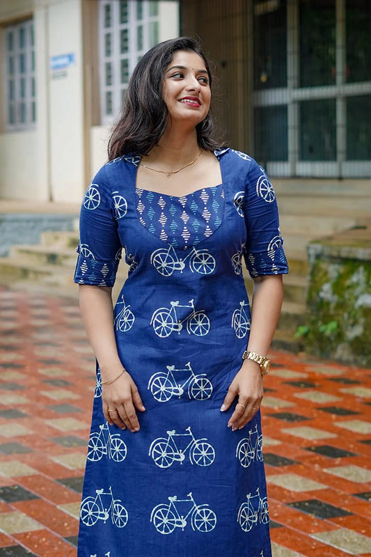 Beautiful Heavy Jaipuri Printed Cotton Fabric CORD-SET