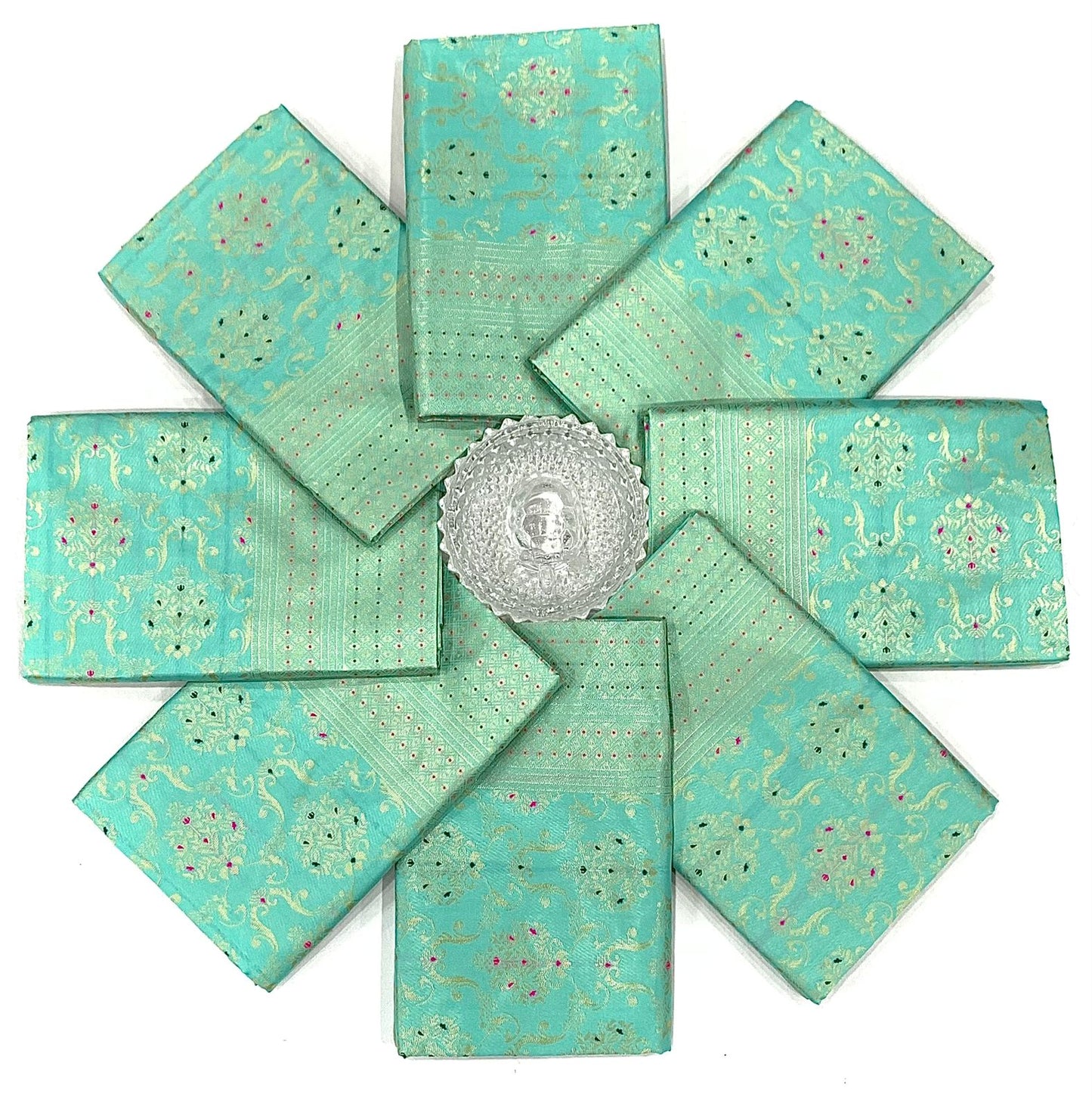 BEAUTIFUL RICH PALLU & JACQUARD WORK ON ALL OVER THE SAREE WITH UNSTITCHED RUNNING BLOUSE12