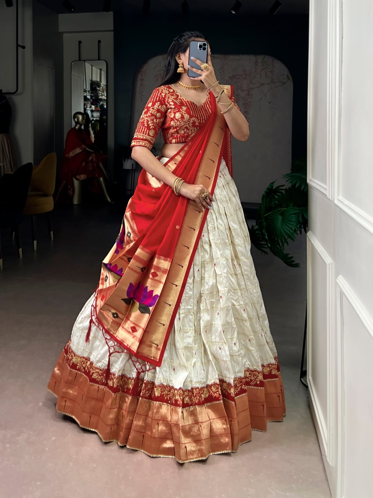 Paithani Silk Lehenga choli With Dupatta