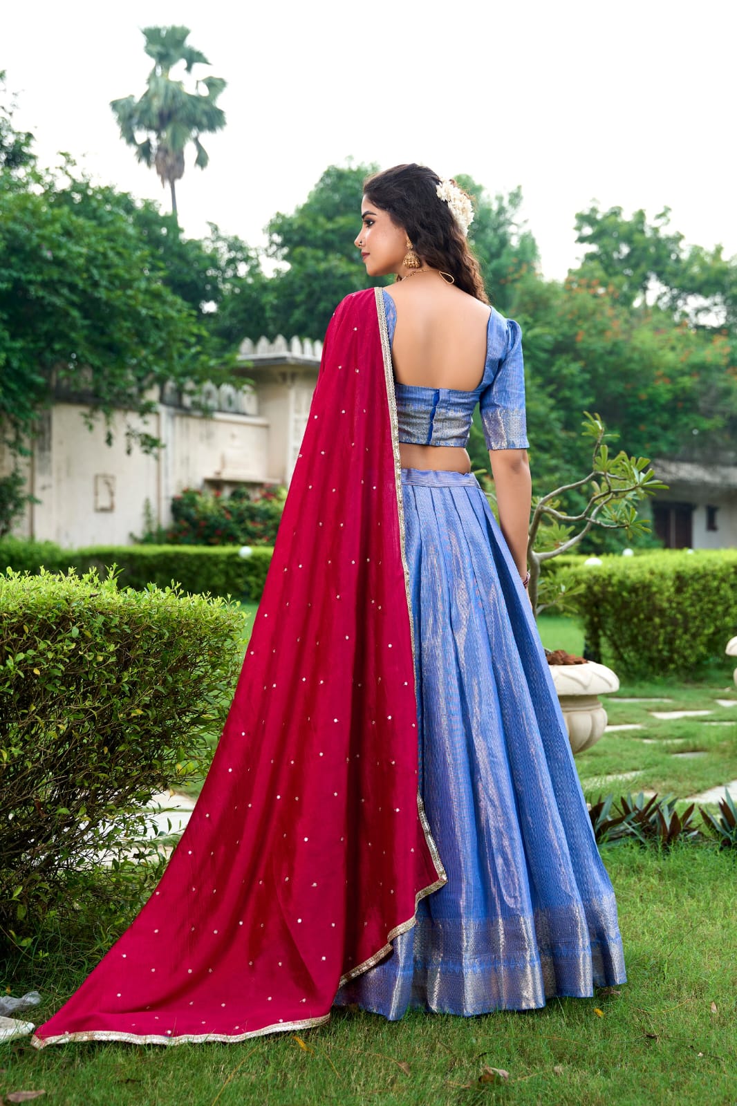 Kanchipuram Traditional Lehenga Choli With Dupatta