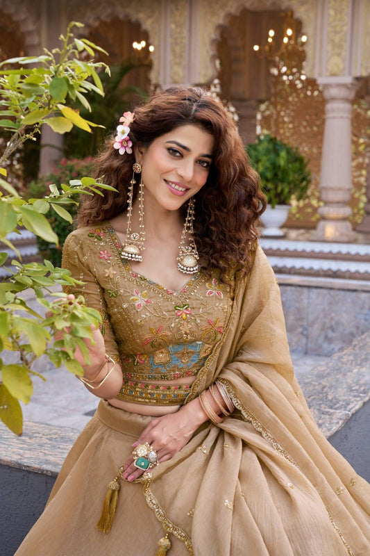 9 MTR Flair Bridesmaid Lehenga choli With Dupatta