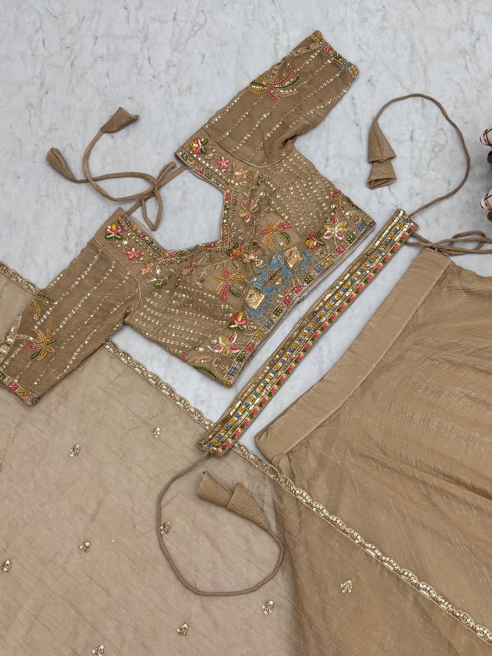 9 MTR Flair Bridesmaid Lehenga choli With Dupatta
