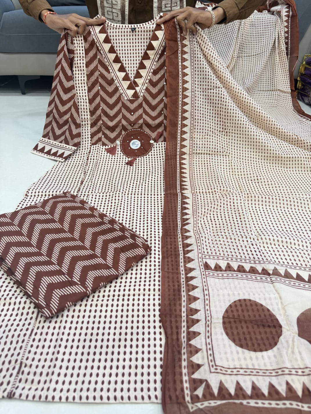 Summer Premium Cotton Kurti Pant with Dupatta