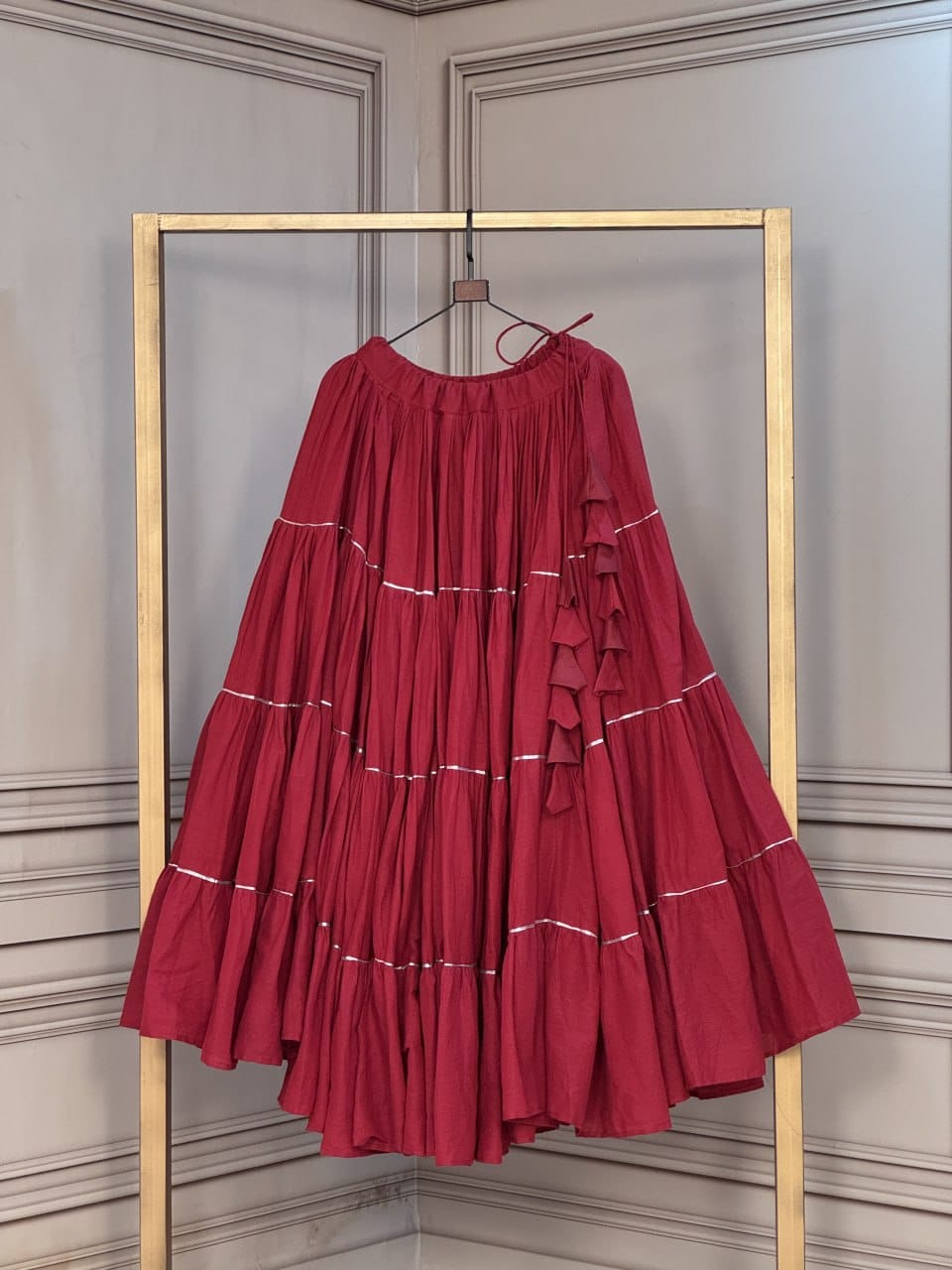 Maroon Navratri Skirt
