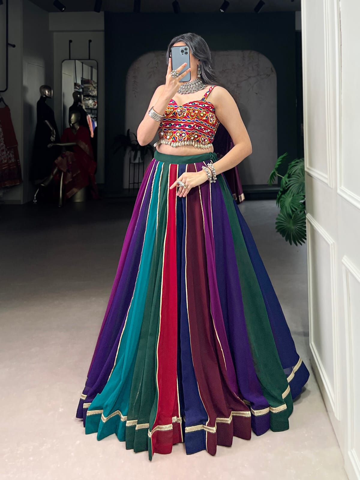 Multicolor Navratri Lehenga Choli