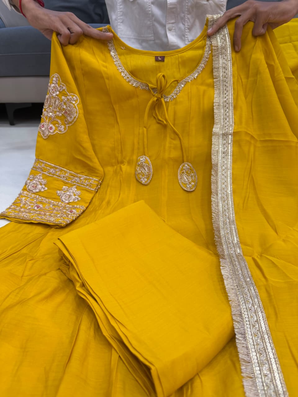 Premium Designer Anarkali Kurti Set