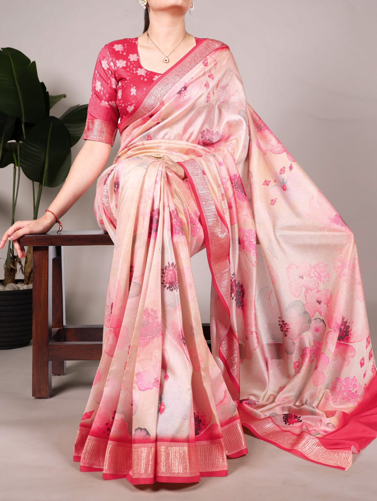 Silk & Cottin Prints Sarees