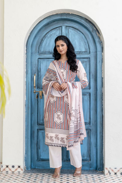 Jaipuri Printed Cotton Kurti Pant with Dupatta