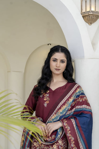 Daily wear Printed Kurti Pant with Dupatta
