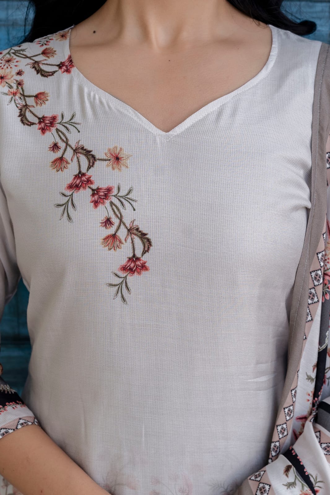 Daily wear Printed Kurti Pant with Dupatta