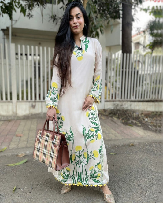 Beautiful Heavy Printed Cotton Fabric CORD-SET