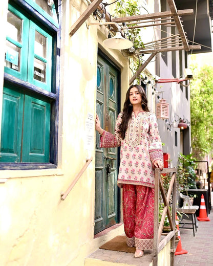 Designer Party Wear Look Pur Natural Crepe Top & Farshi Palazzo With Dupatta set