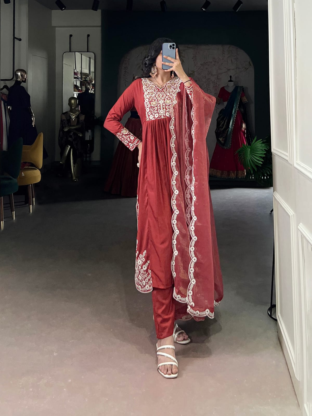 Designer Party Wear Salwar Suit With Dupatta set