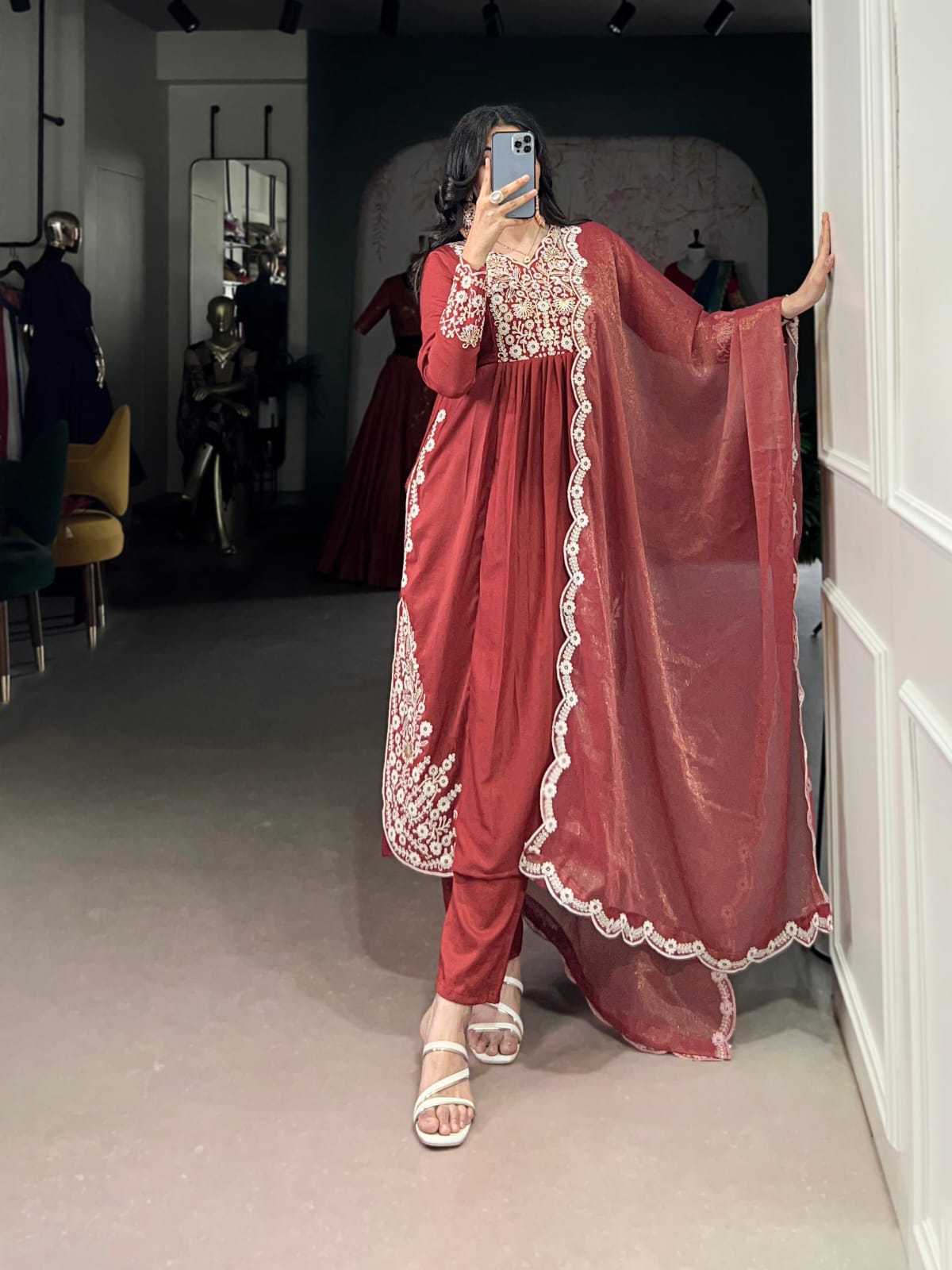 Designer Party Wear Salwar Suit With Dupatta set