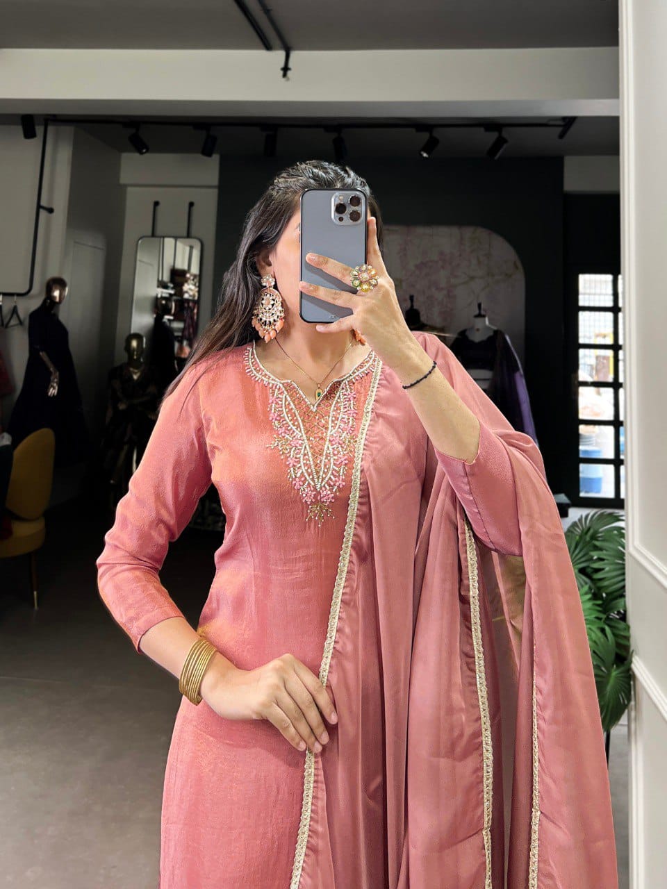 Designer Party Wear Salwar Suit With Dupatta set