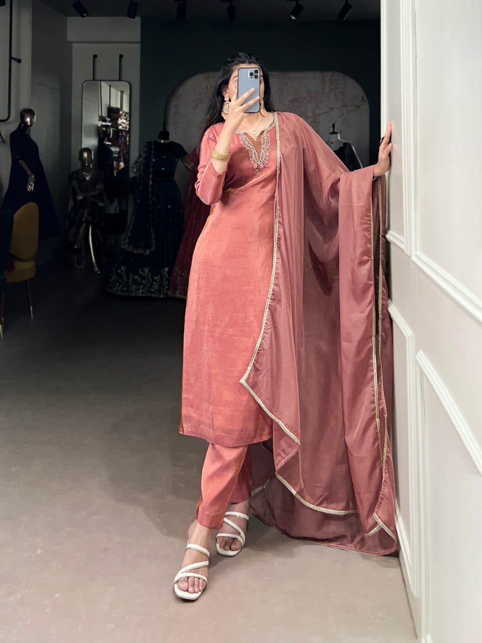 Designer Party Wear Salwar Suit With Dupatta set