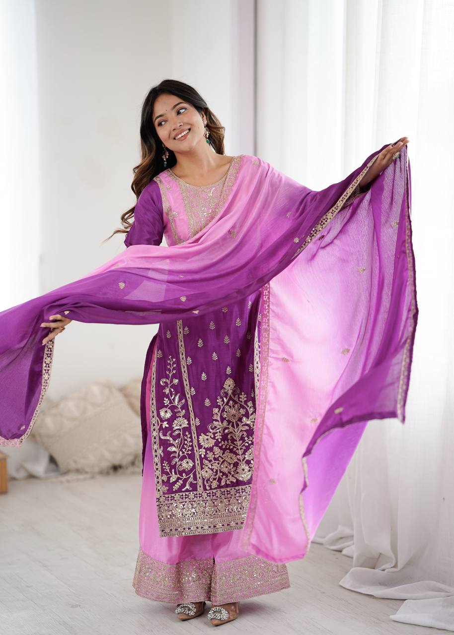 Designer Party Wear  Salwar Suit With Dupatta set