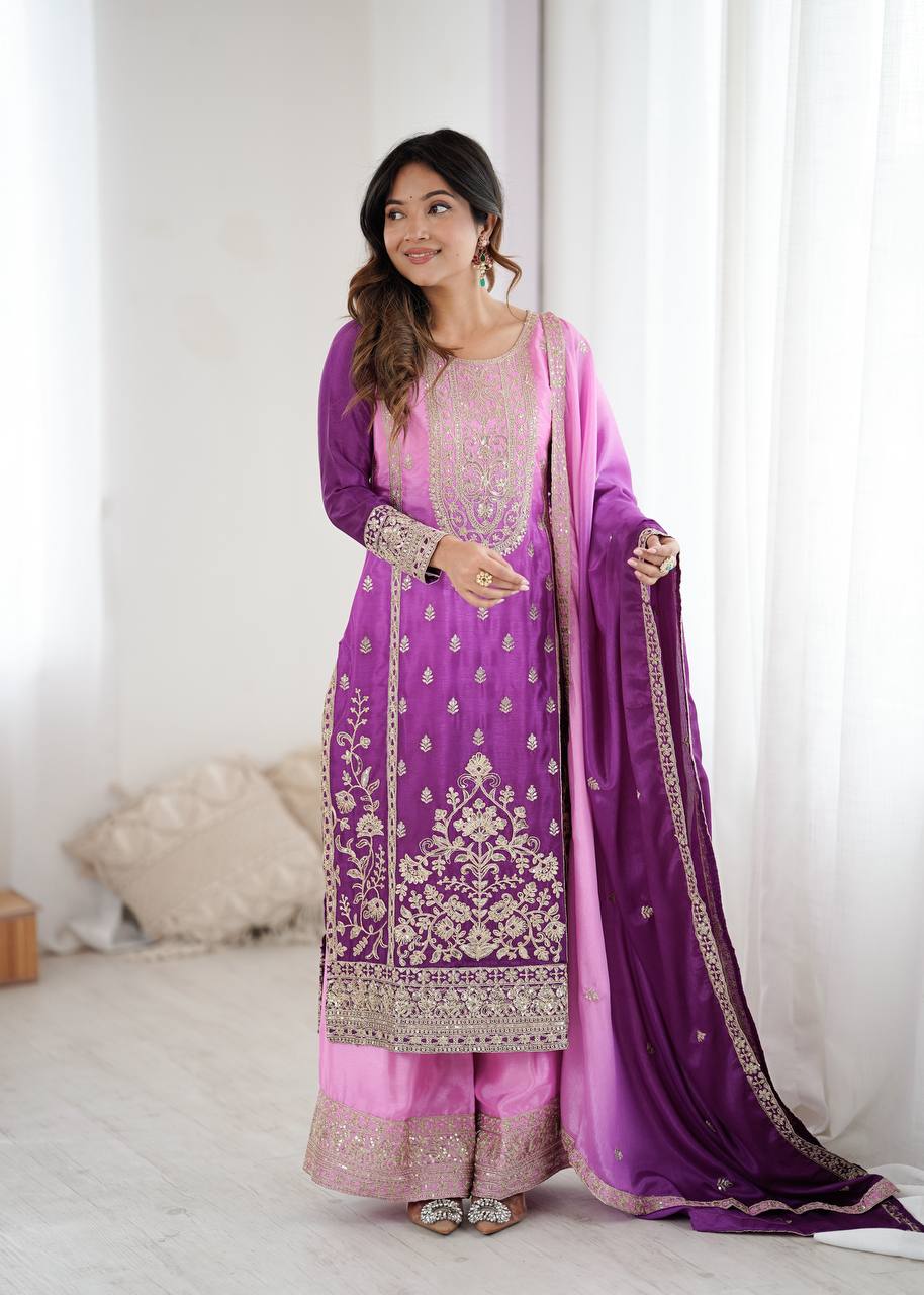 Designer Party Wear  Salwar Suit With Dupatta set