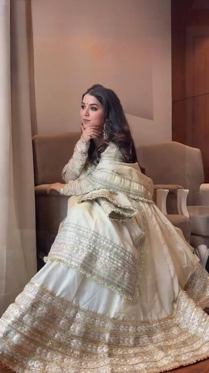 Designer Party Wear Anarkali Gown With Dupatta set