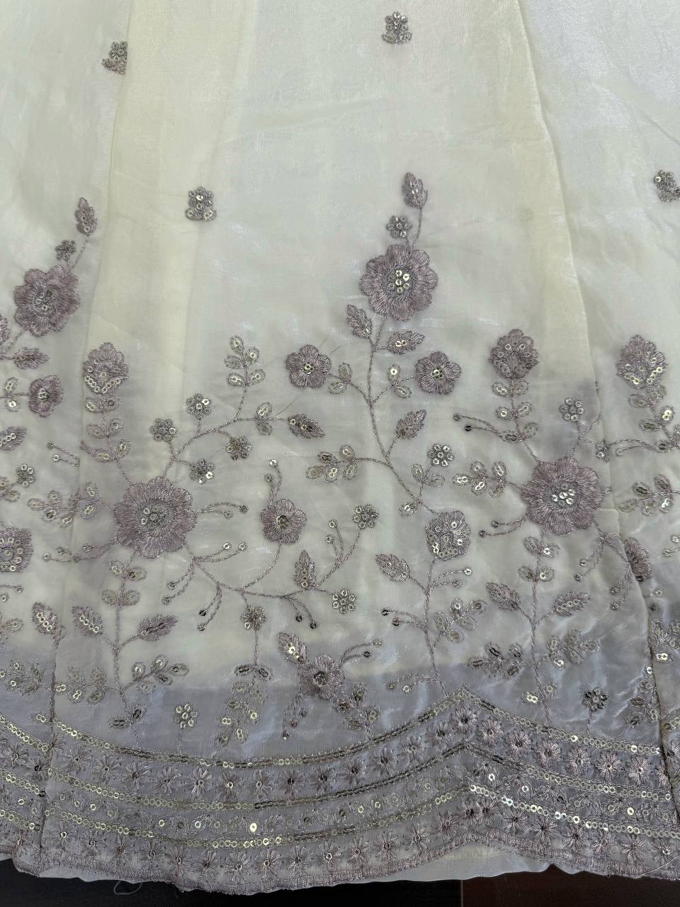 Fandy Silk Party Wear Anarkali Gown with Dupatta