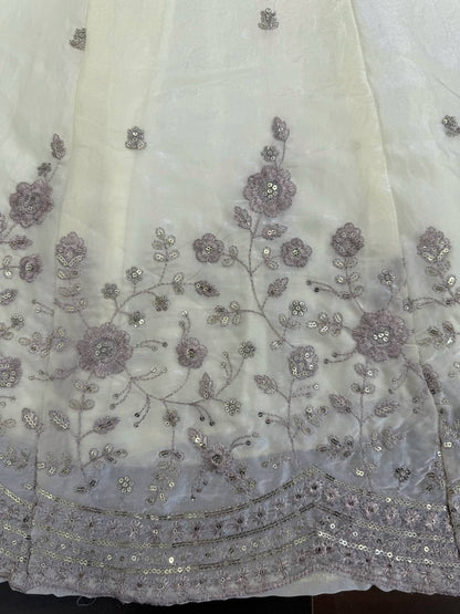 Fandy Silk Party Wear Anarkali Gown with Dupatta