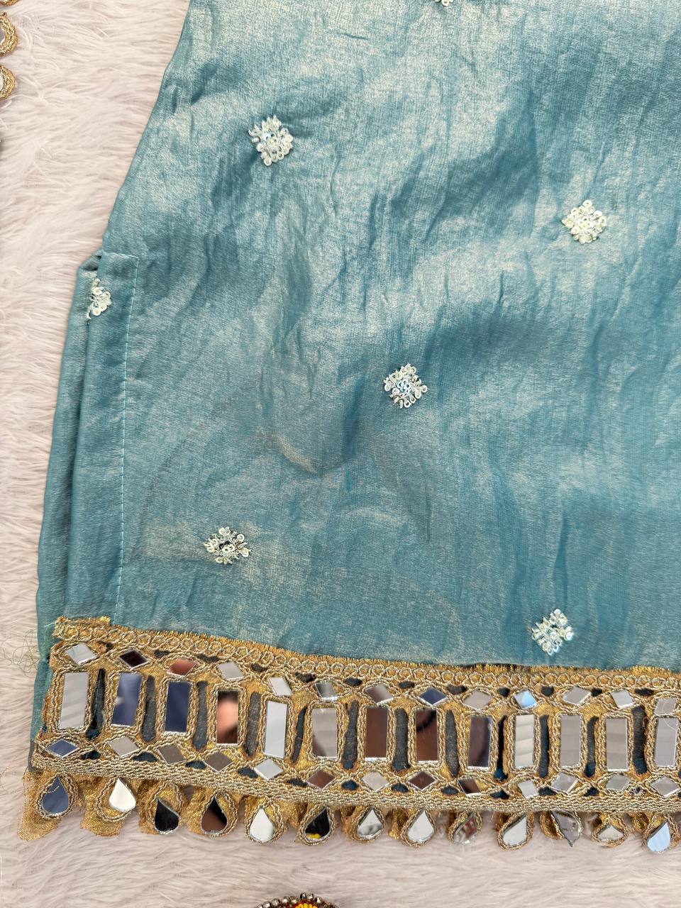 Fandy Silk Party Wear Salwar suit with Dupatta