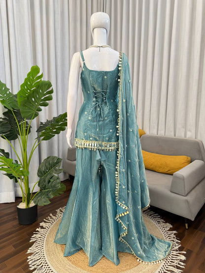 Fandy Silk Party Wear Salwar suit with Dupatta