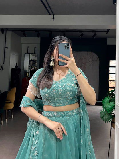 Embroidery Work Designer Lehenga Choli With Dupatta