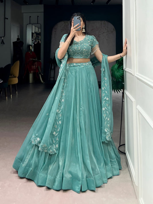 Embroidery Work Designer Lehenga Choli With Dupatta
