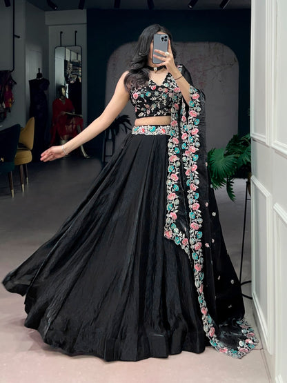 Embroidery Work Designer Lehenga Choli With Dupatta