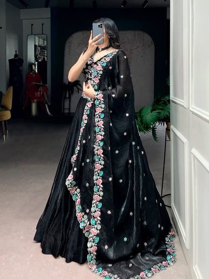 Embroidery Work Designer Lehenga Choli With Dupatta