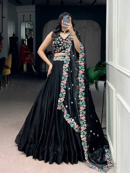 Embroidery Work Designer Lehenga Choli With Dupatta