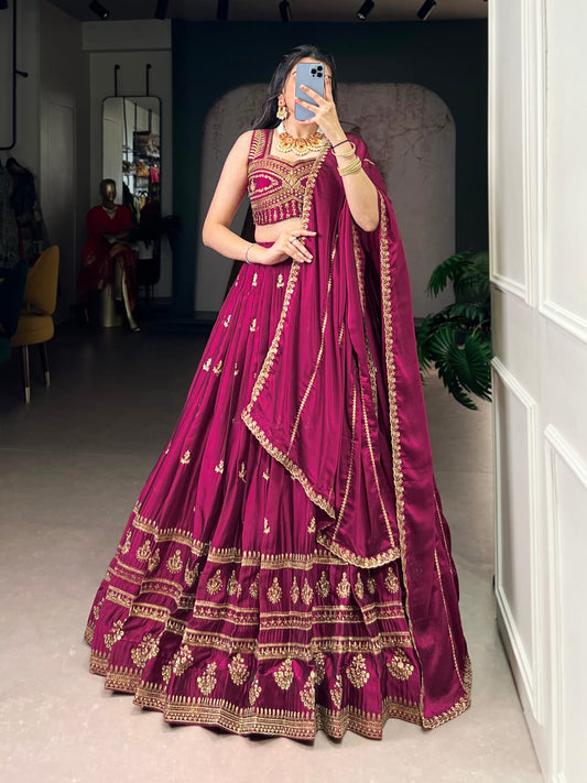 Embroidery work Lehenga Choli With Dupatta