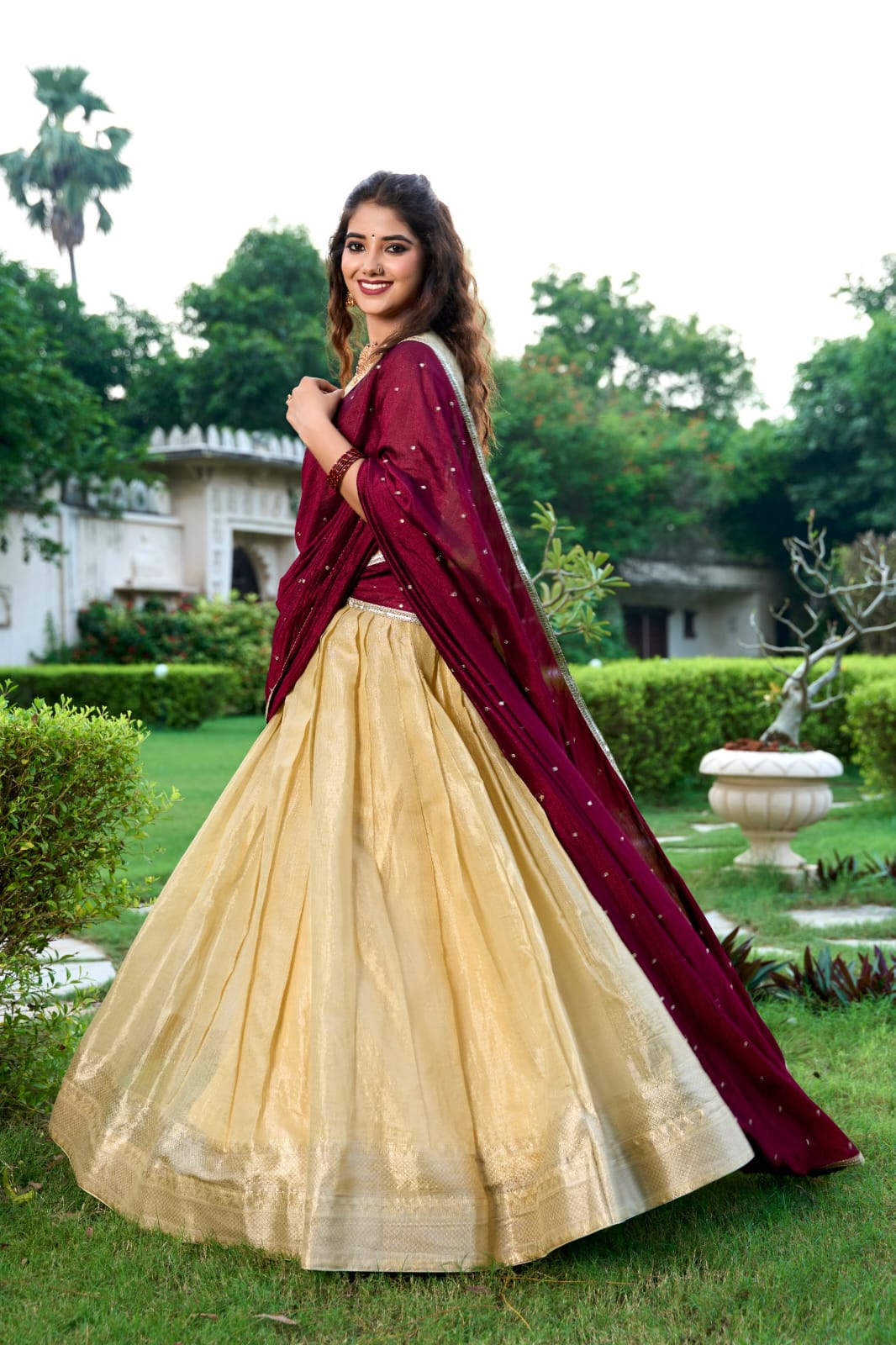 Kanchipuram Traditional Lehenga Choli With Dupatta