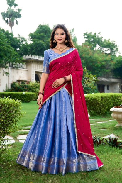 Kanchipuram Traditional Lehenga Choli With Dupatta