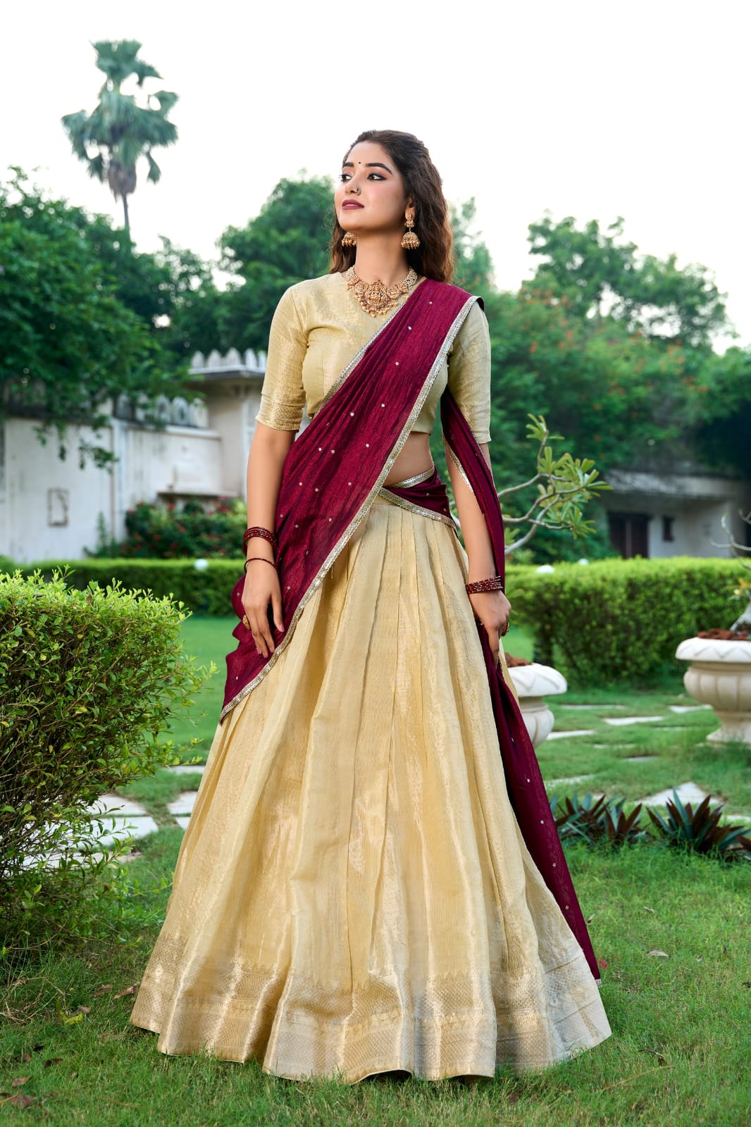 Kanchipuram Traditional Lehenga Choli With Dupatta