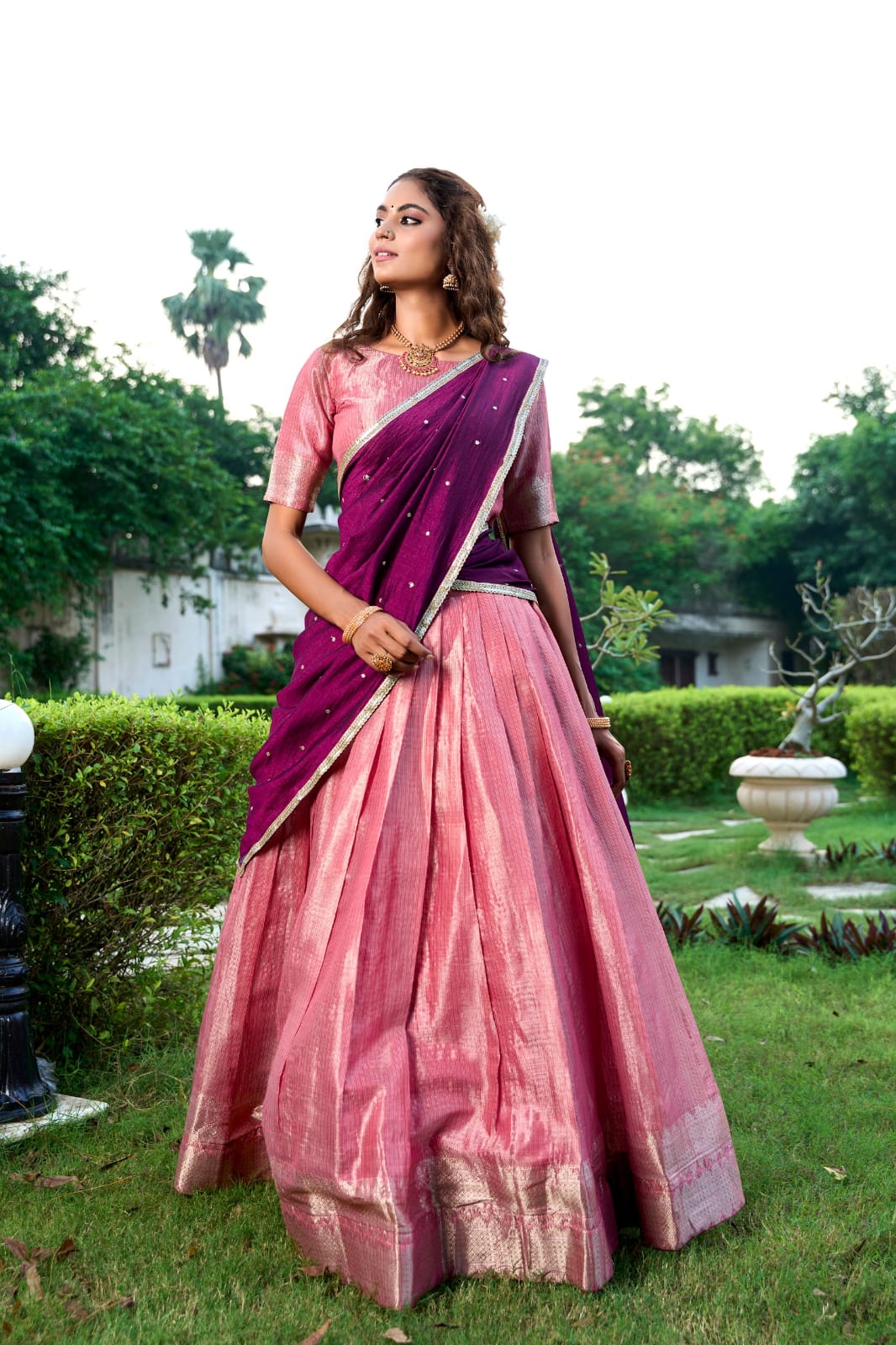 Kanchipuram Traditional Lehenga Choli With Dupatta