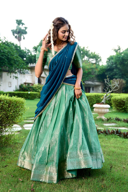 Kanchipuram Traditional Lehenga Choli With Dupatta