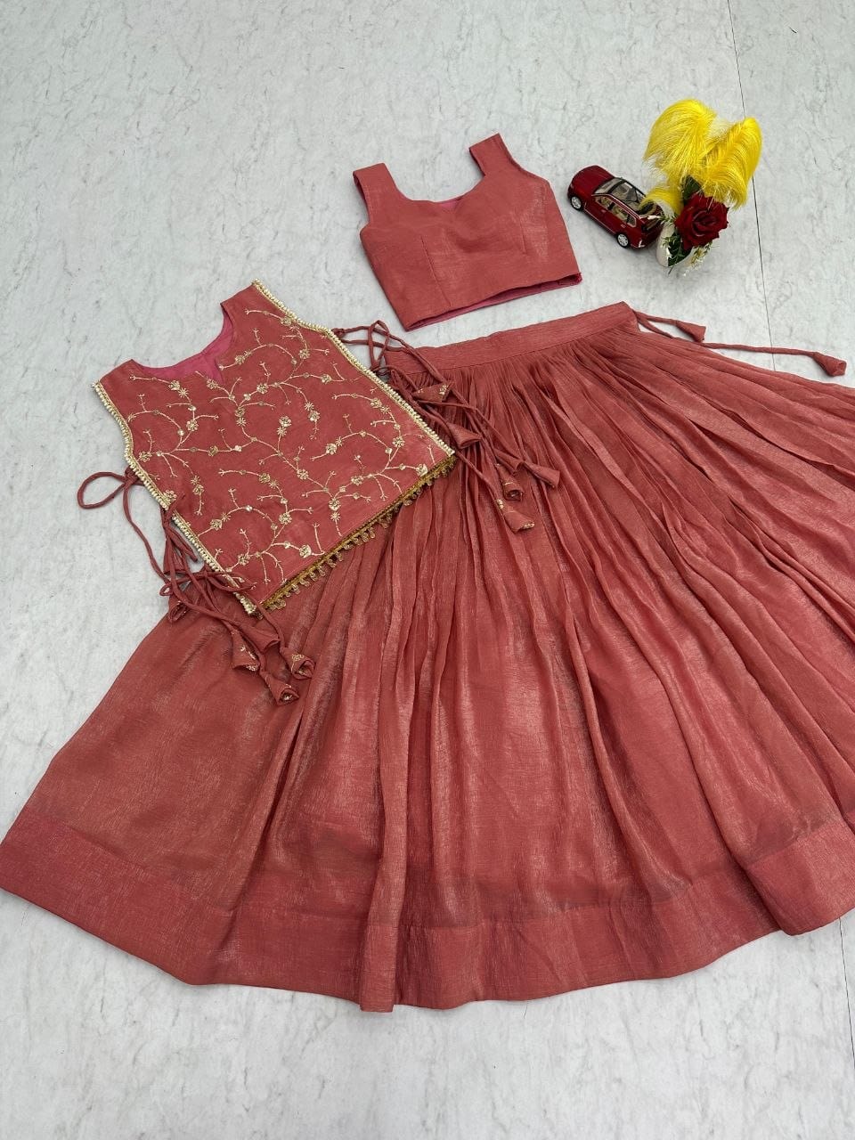 Party Wear Lehenga Choli With Jacket