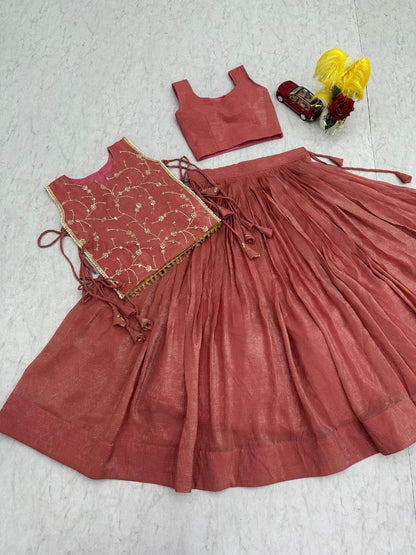 Party Wear Lehenga Choli With Jacket