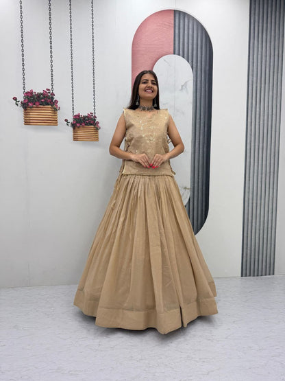 Party Wear Lehenga Choli With Jacket