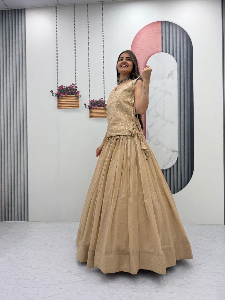Party Wear Lehenga Choli With Jacket