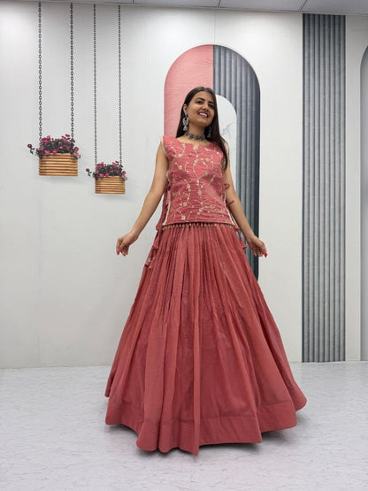 Party Wear Lehenga Choli With Jacket