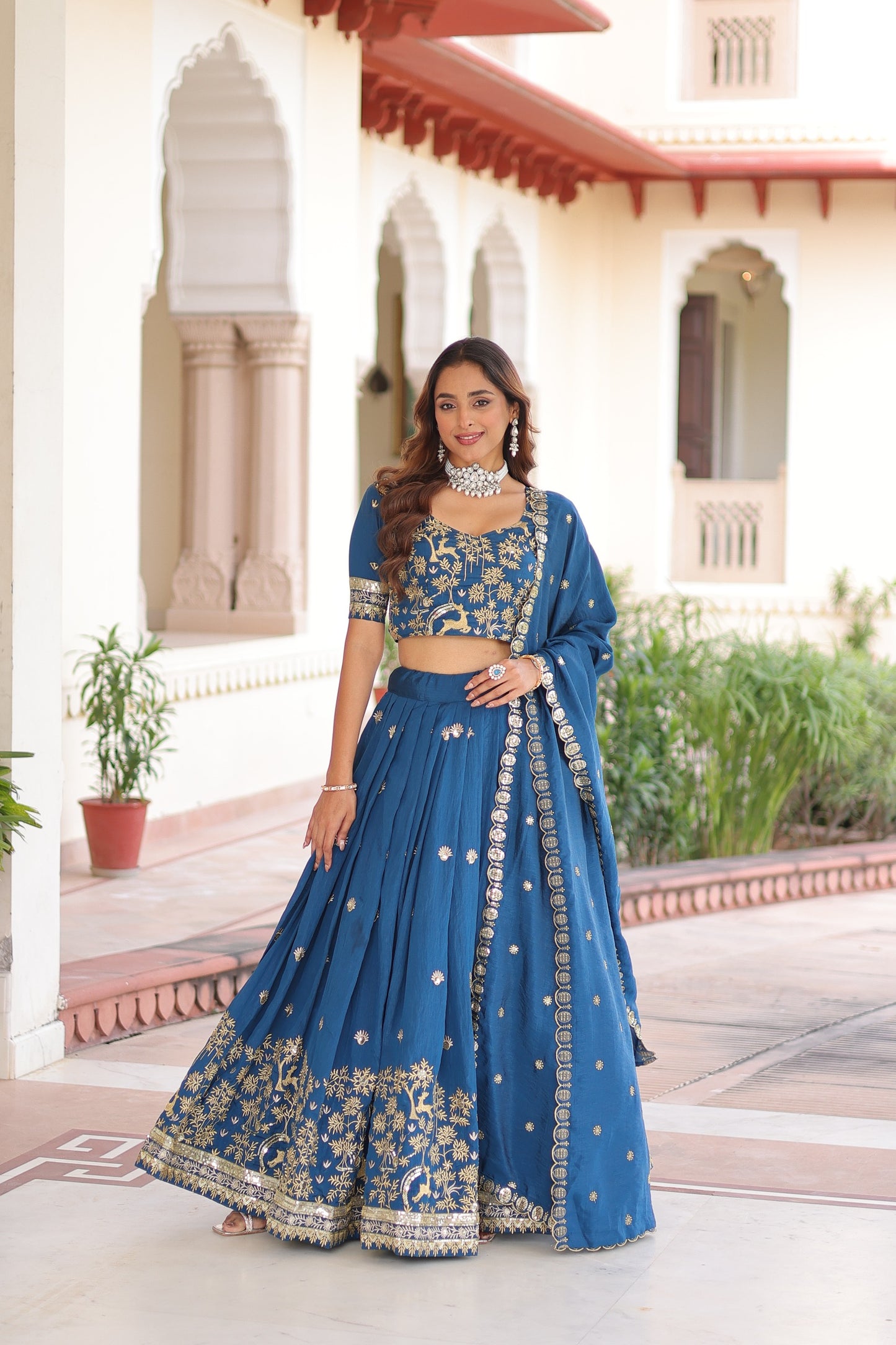Morpiech Colour Designer Lehenga Choli with Dupatta