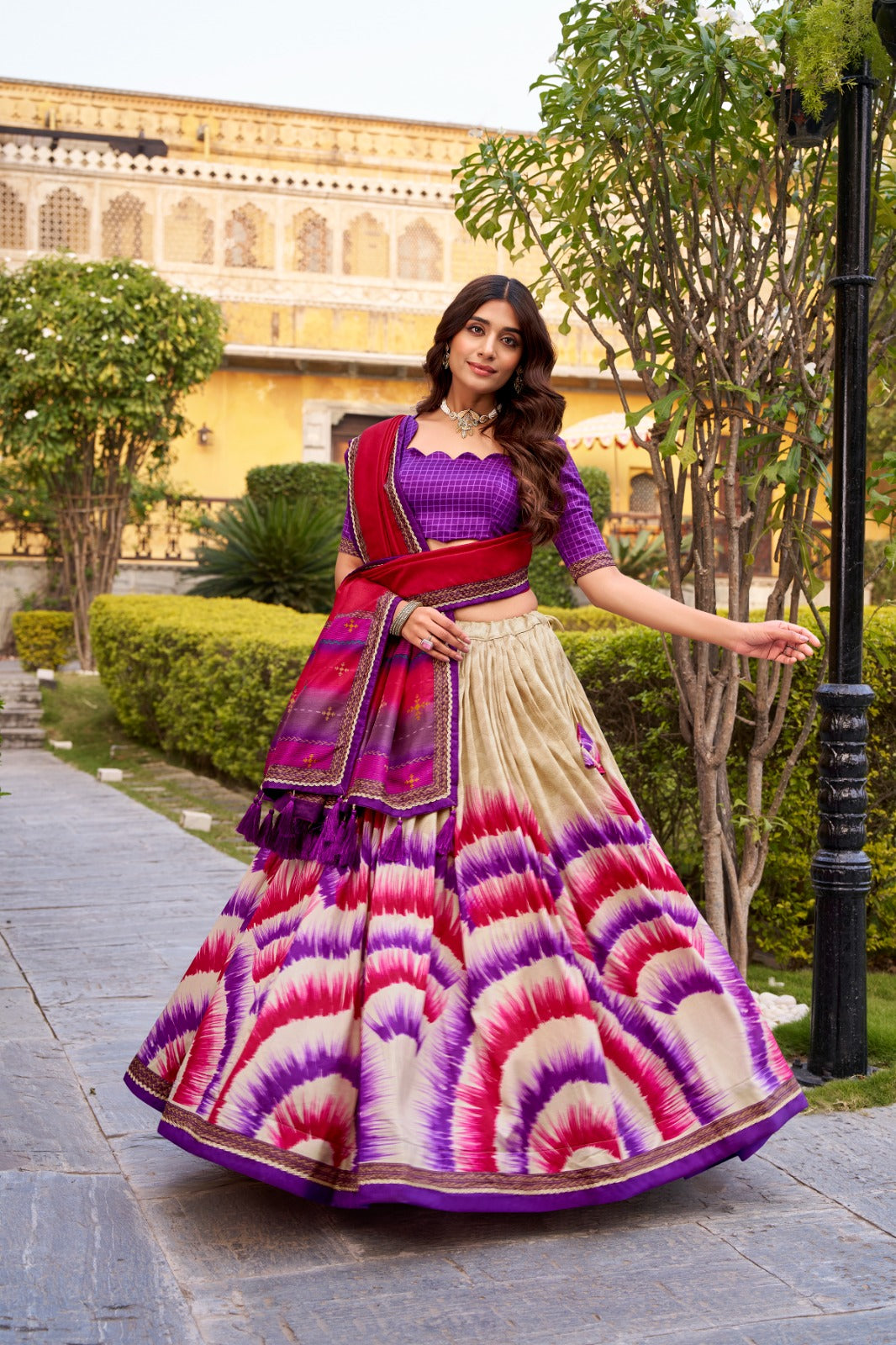 Tasar Silk Lehenga Choli With Dupatta