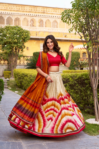 Tasar Silk Lehenga Choli With Dupatta