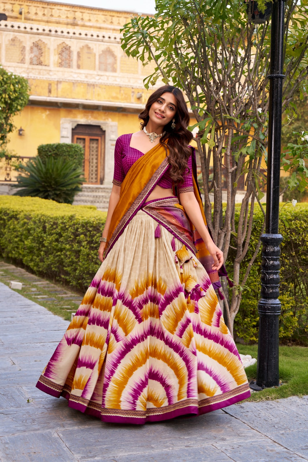 Tasar Silk Lehenga Choli With Dupatta