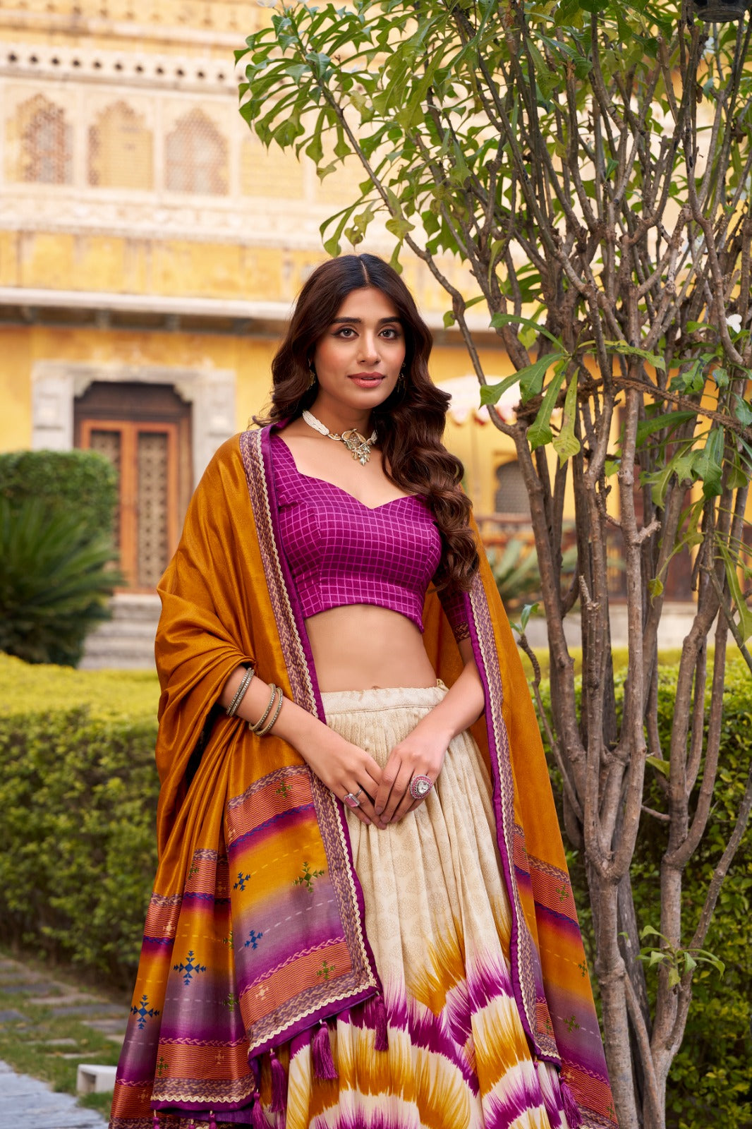 Tasar Silk Lehenga Choli With Dupatta