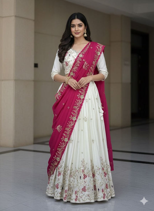 Designer Ready To Wear Lehenga Choli With Dupatta